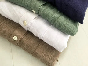 Camisa Manga Longa de Linho Puro 100% -  Firenze Luxe