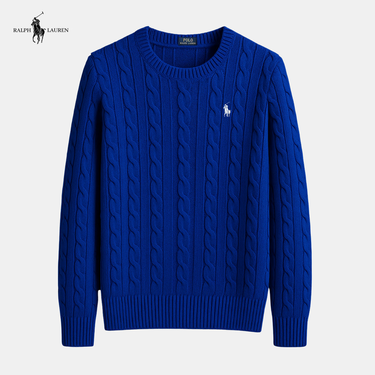 Suéter de malha de algodão trançado - Ralph Lauren - Original