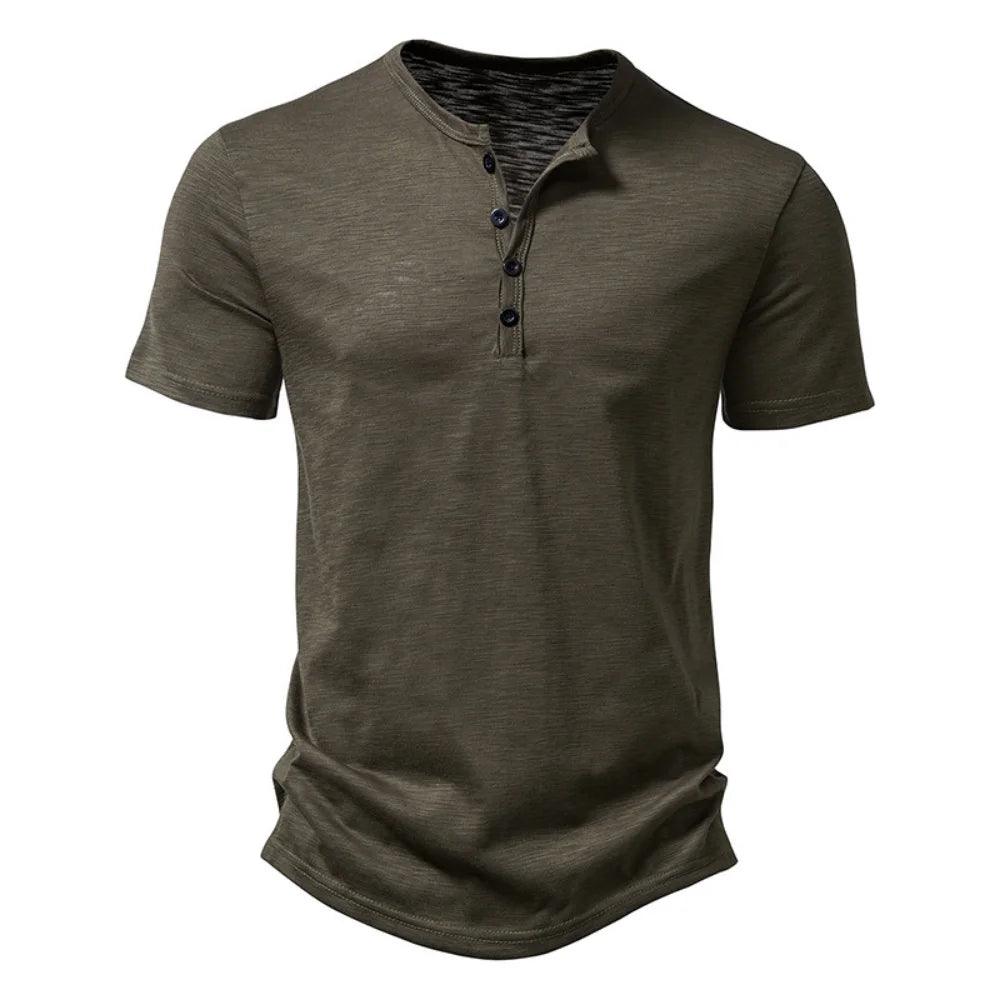 Camisa Manga curta 100% algodão - Henley