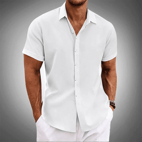 Camisa Manga Curta de Linho 100% - Mancini Bellini