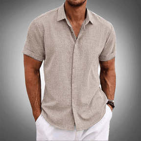 Camisa Manga Curta de Linho 100% - Mancini Bellini