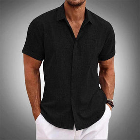 Camisa Manga Curta de Linho 100% - Mancini Bellini